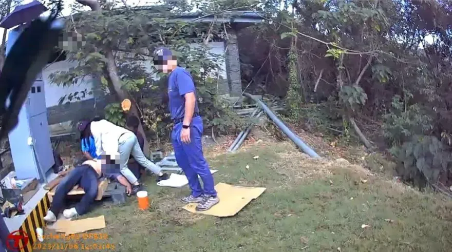 影/60歲工人遭電擊「無呼吸心跳」！神隊友CPR助攻　消防鬼門關前搶回一命