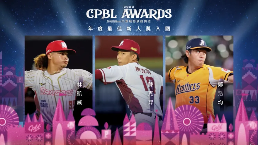 中職最佳新人獎入圍公布！林凱威、陳克羿、鄭浩均3投競爭