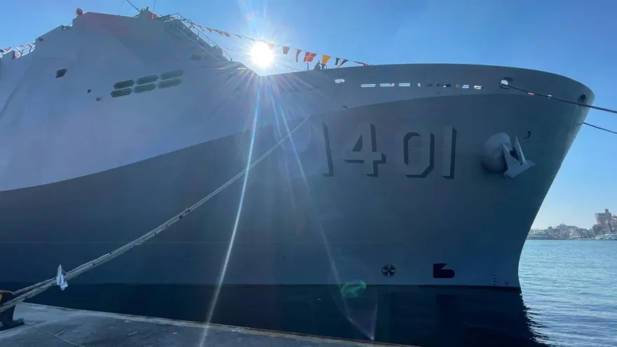 影/海軍新濱營區明開放民眾參觀  媒體搶先開箱「國軍巨艦」玉山艦、塔江艦