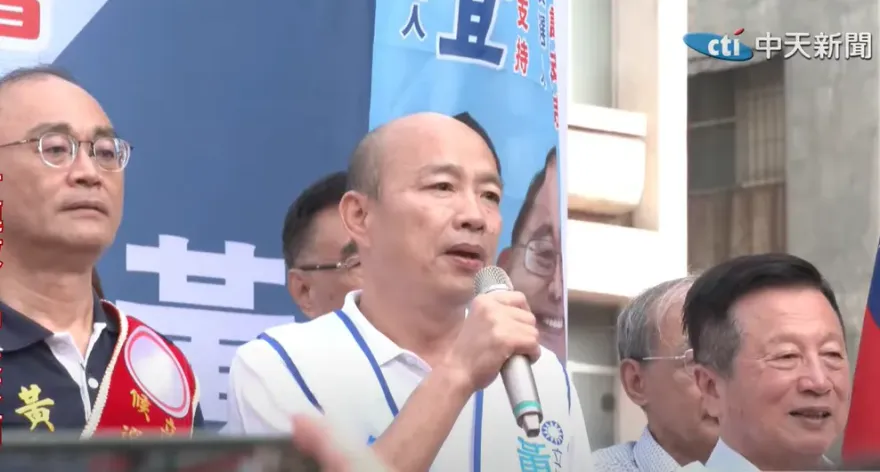 影/「辣個男人」又飆金句！韓國瑜站台力挺藍小雞　大讚：男人就像一鍋湯