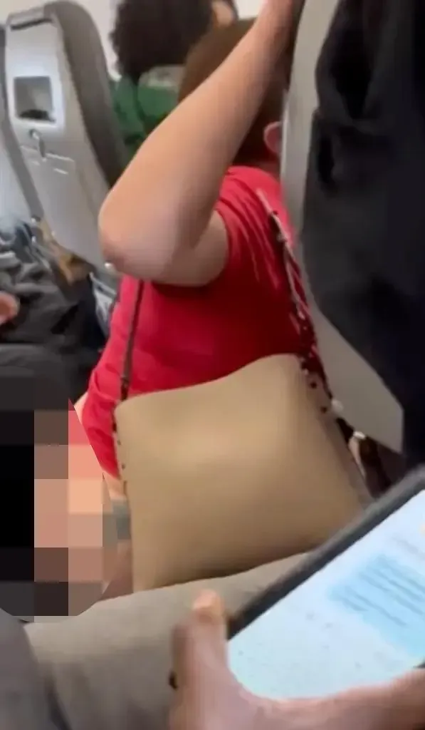 影/不滿空服員不讓上洗手間　暴走大媽走道上當眾脫褲一旁男童嚇傻