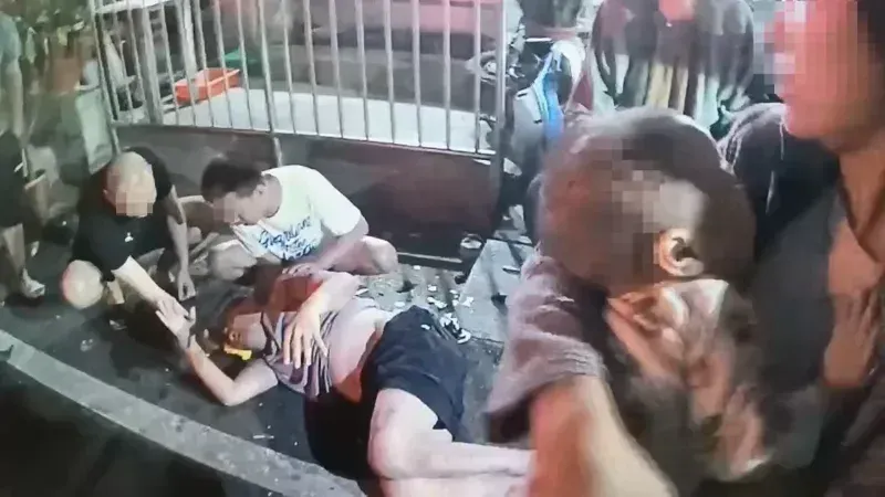 影/嘉義51歲男門口抱孫閒聊！下秒酒駕車衝來　8月男嬰挨撞拋飛腦出血