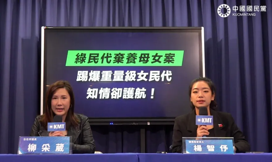 綠營民代棄養母女　藍轟何欣純知情卻護航：放任渣男傷害女方