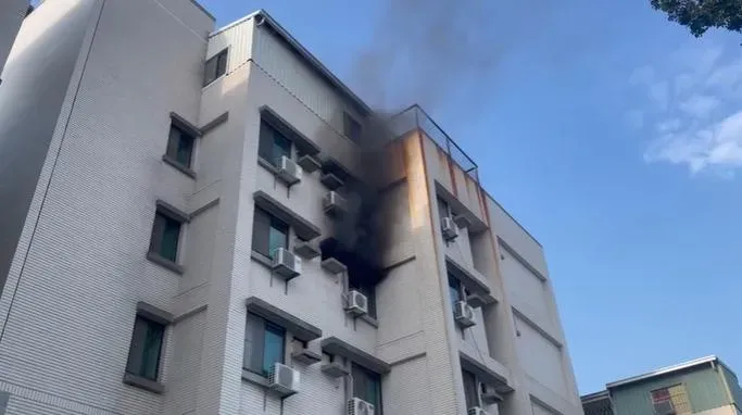 快訊/台南永康大學生出租屋火警！人員全部疏散搶救中