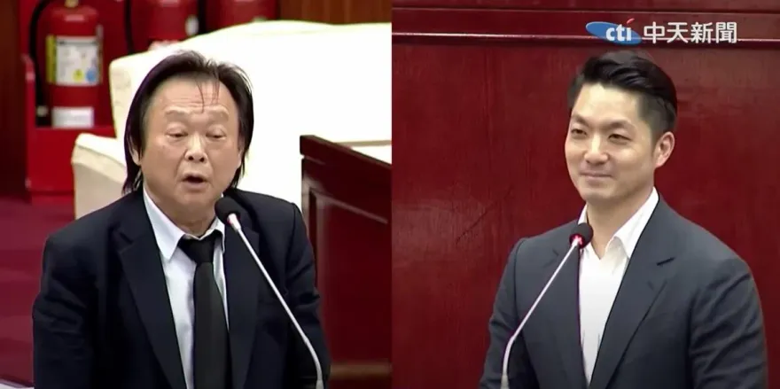 王世堅送倒數計時器稱「最後一次議會總質詢」　蔣萬安開玩笑回：不一定