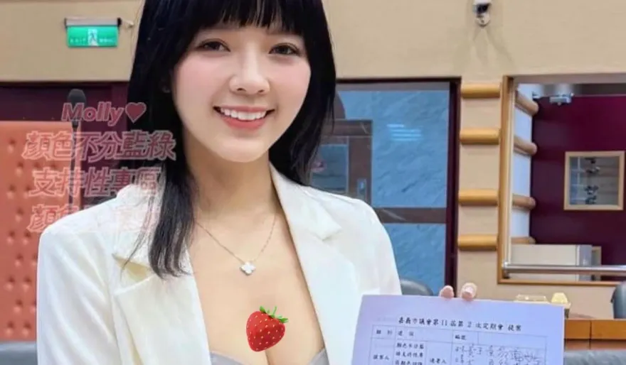 性專區設立提案獲10議員同僚支持！嘉市爆乳議員Molly「田慎節」呼籲「三贏」