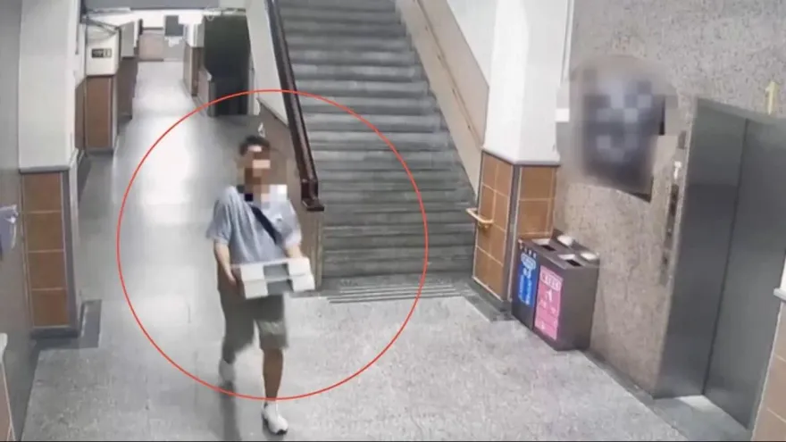 影/台大醫院美食街接連遭竊　警：鎖定對象追緝中
