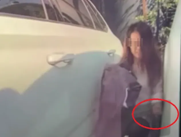 影/停車糾紛狂刮車　特斯拉「哨兵模式」拍到女子似鬼笑