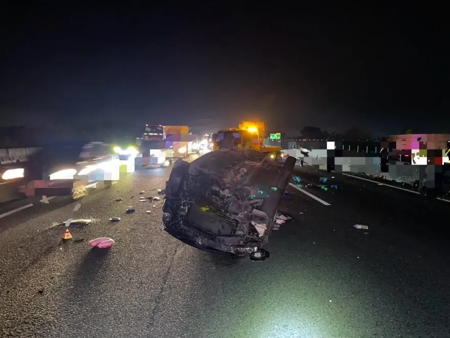 快訊/國1嘉義段死亡車禍！駕駛疑變換車道失控　釀1死5傷