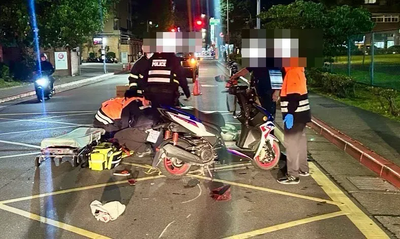 北市機車騎士視線不佳撞手推車　老婦被撞飛顱內出血骨折送醫