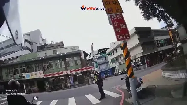 影/綠燈警站路口斑馬線！見「科技執法」騎士不敢過稱：陷阱卡？
