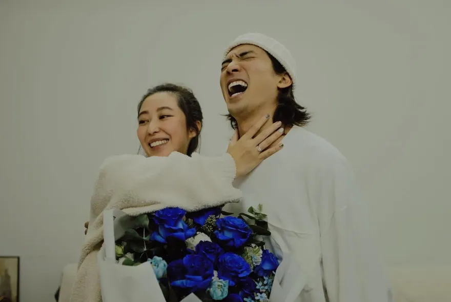 快訊/《與惡》林哲熹求婚成功！秀超大戒指放閃：我換到YES