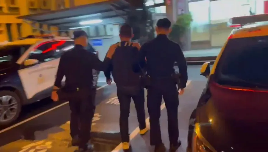 影/台中賓士男違停還「持木棍想打學生」　囂張嫌犯抓到了