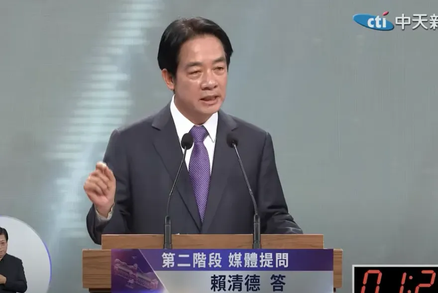 總統大選辯論/賴清德強調若當選兩岸風險最低！願對等尊嚴與大陸交流