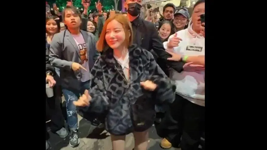 影/南韓女神在台跨年！野生DJ SODA信義區街頭大跳〈辣台妹〉　現場嗨爆