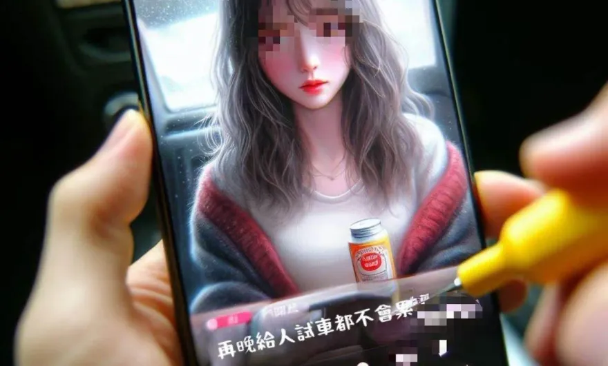 不爽讓別人「開走」？追美女業務失敗　竟po文誹謗「再晚給人試車都不會累」