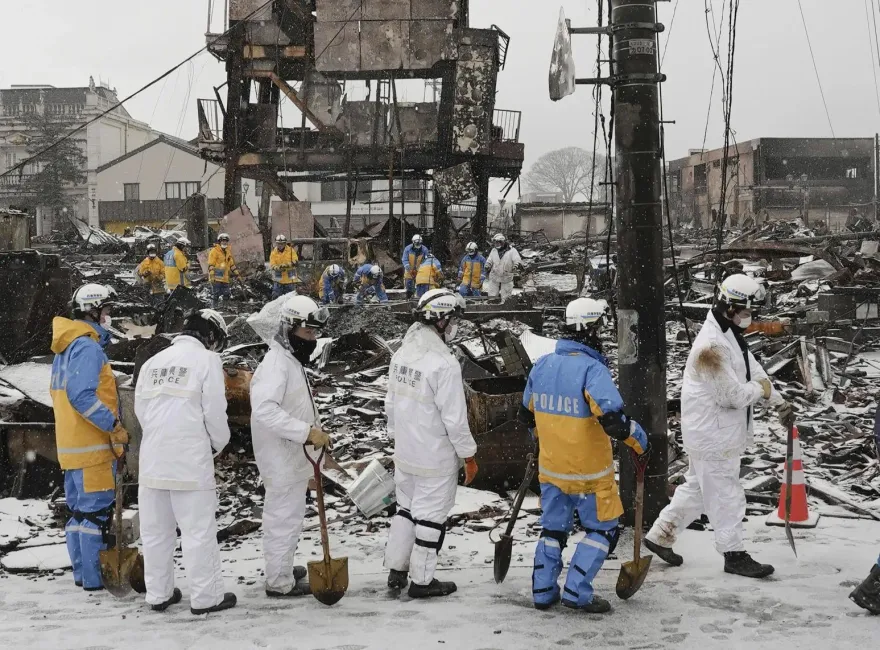 日氣象廳發出大雪警報　低溫+餘震能登災民處境雪上加霜