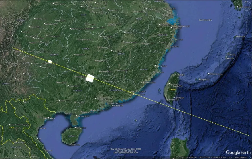 國家級大烏龍？大陸衛星軌跡圖傳「沒經過台灣本島上空」