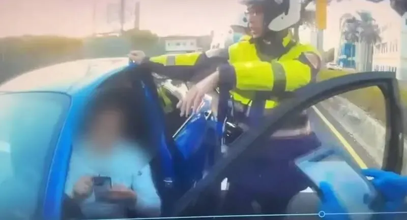 影/你累了嗎？新北男駕車等紅燈睡著擋路　警一查竟是無照駕駛