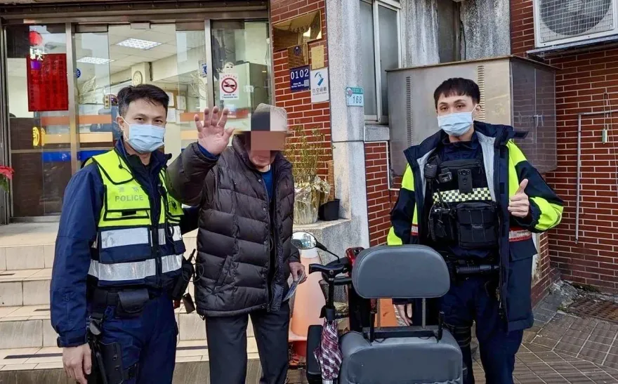 9旬翁健忘找嘸電動輔助車　警調10多支監視器幫忙找回