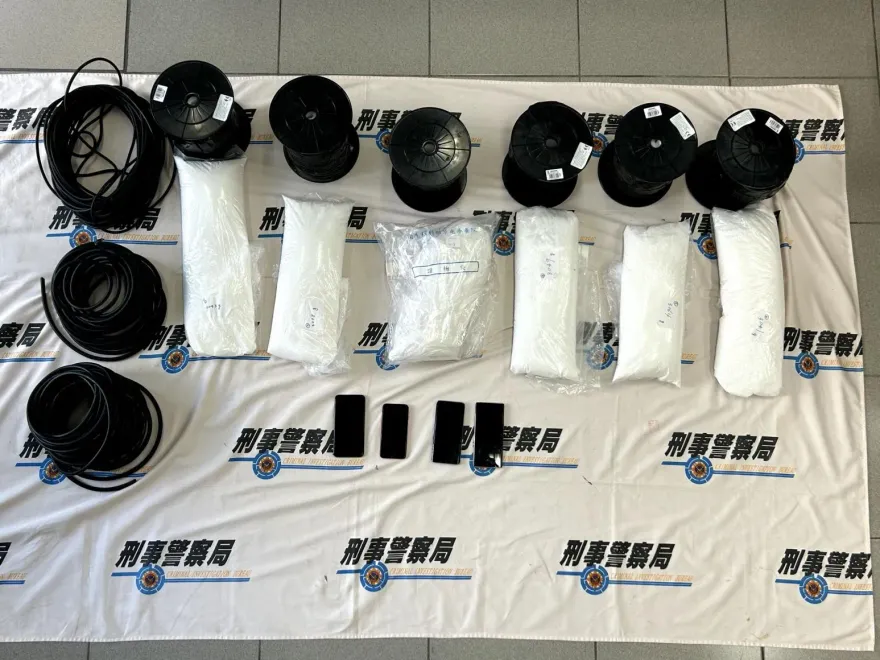 影/法國電纜竟藏18.3公斤K毒　運毒集團喝茫收貨3嫌被逮