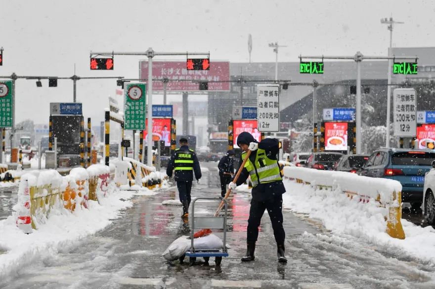 春運遇今冬最強雨雪！河南等5省將下凍雨　氣象台見預報圖直呼「太離譜」