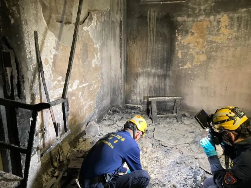 凌晨突爆火警！宜蘭員山福園停柩室全燒毀　神主牌位、靈堂付之一炬