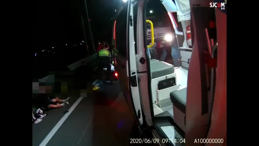 影/年前遇死劫！嘉義單車伯遭機車碰撞倒地　慘被後方騎士二次追撞送醫不治