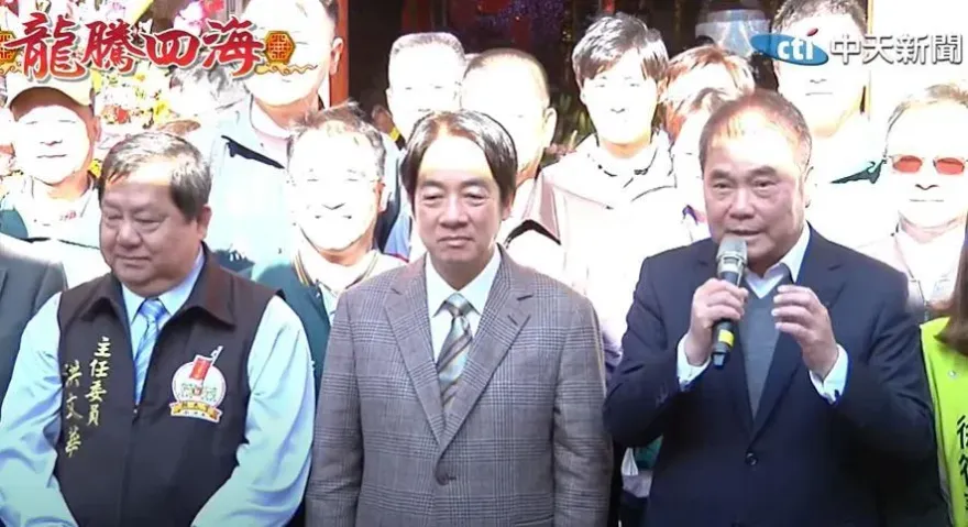 賴清德到白沙屯拱天宮發福袋　鍾東錦：苗栗真的需要中央關愛眼神