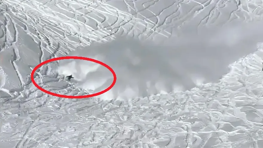 影/驚險現場曝！遊客擅闖道外滑雪致雪崩　目擊者急喊「快走」4人遭活埋