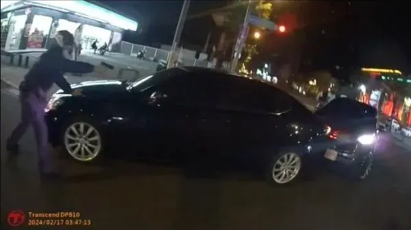 快訊/台中通緝犯「開車撞警」逃逸　30歲員警腿部骨折