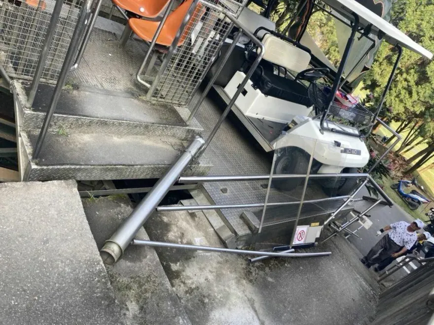 快訊/鋼索突斷裂！豐原高爾夫球場軌道車滑落出事　5人翻落送醫