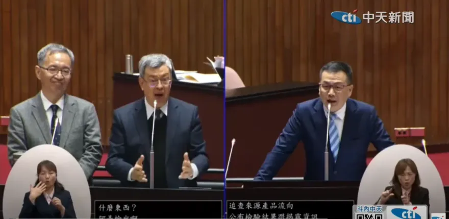 影/羅智強國會質詢處女秀！揭蔡英文執政食品中毒創歷史新高　陳建仁氣到發抖