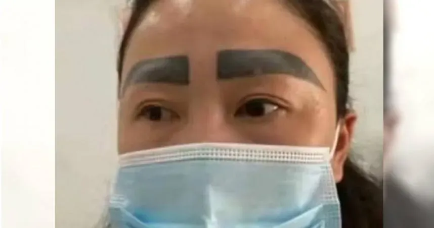 這麼粗！女子紋眉「被學徒當白老鼠？」　網：好像王小虎