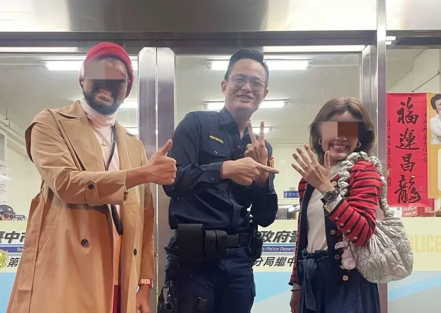 影/「泰」好了！泰籍夫妻遊中台灣丟婚戒　警民合作找回成功「國民外交」