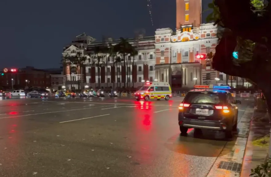 快訊/總統府驚爆槍響！憲兵深夜頭部中彈送醫