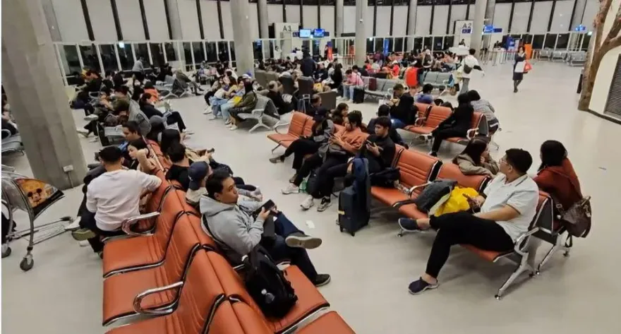 桃園機場南跑道歲修大塞機　旅客可上網查「最新動態」