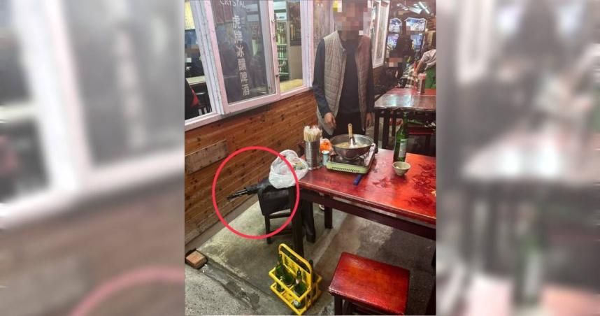 南機場夜市熱炒店椅子驚見「槍頭」！　他辯稱防身用下場慘