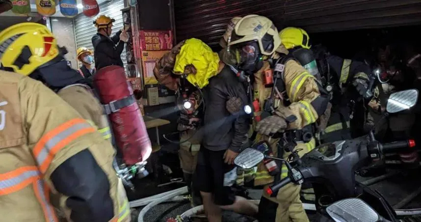 台南彩券行深夜惡火！2房客一度受困火場　1男全身20%燒燙傷
