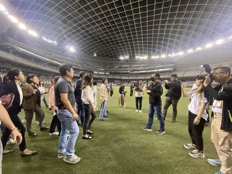 被高跟鞋「踩出坑洞」！台北大巨蛋人工草皮損壞　味全龍回應了