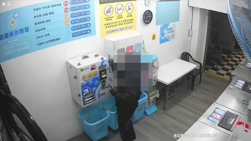 影/破壞投幣機偷錢！屏東連續大盜加水站犯案　狼狽落網畫面曝光