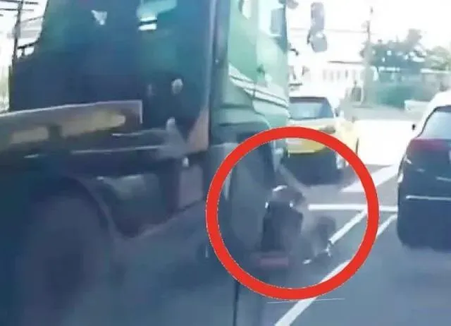 影/宇宙級命大！新北男騎腳踏車遭拖板車捲輪下　爆頭前半秒爬出毫髮無傷