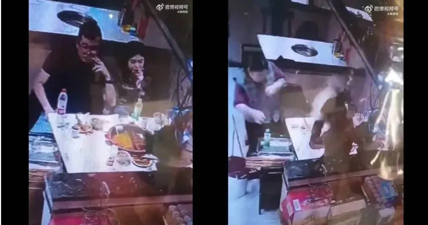 太恐怖！店員收桌火鍋突爆炸　竟是男子亂丟打火機釀禍
