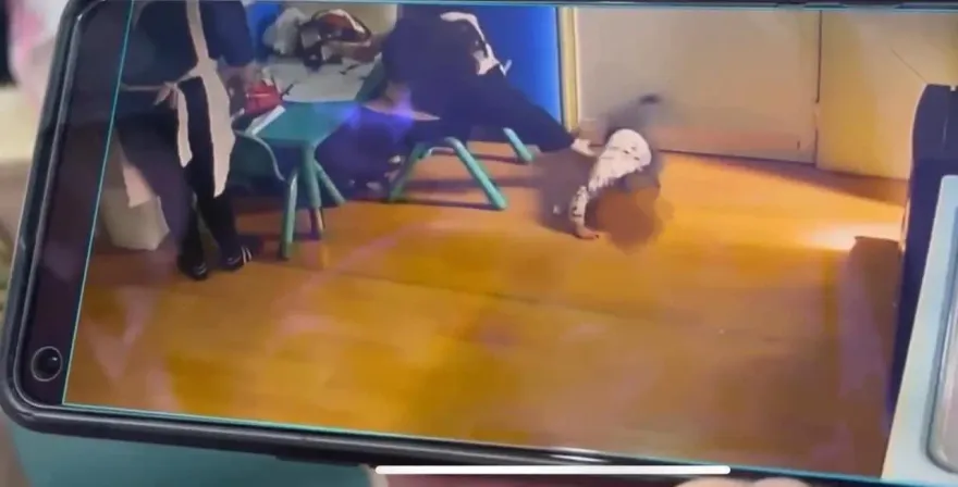 影/疑不當照顧！家長控托嬰中心粗暴推兒　苗栗9月嬰翻摔畫面曝