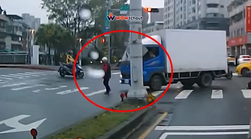 影/乖乖走斑馬線卻遭撞！63歲婦倒地不起　小貨車駕駛將吊扣駕照