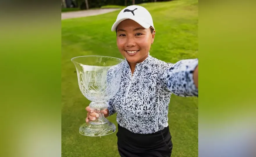 1桿之差逆轉！台灣女將彭婕LPGA次級巡迴賽封后　「可以繼續留美了」