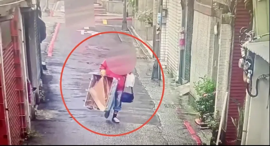 影/行李箱受潮晾路邊不翼而飛　警調監視器竟是房東拿走竊盜送辦