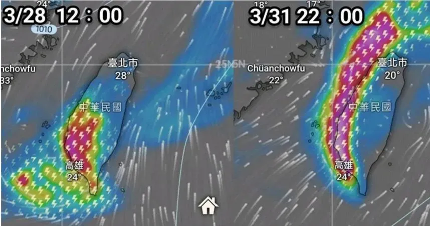 今中午前後迎雨彈！未來5天「2波強春雨」接力來襲　各地轉乾時間曝