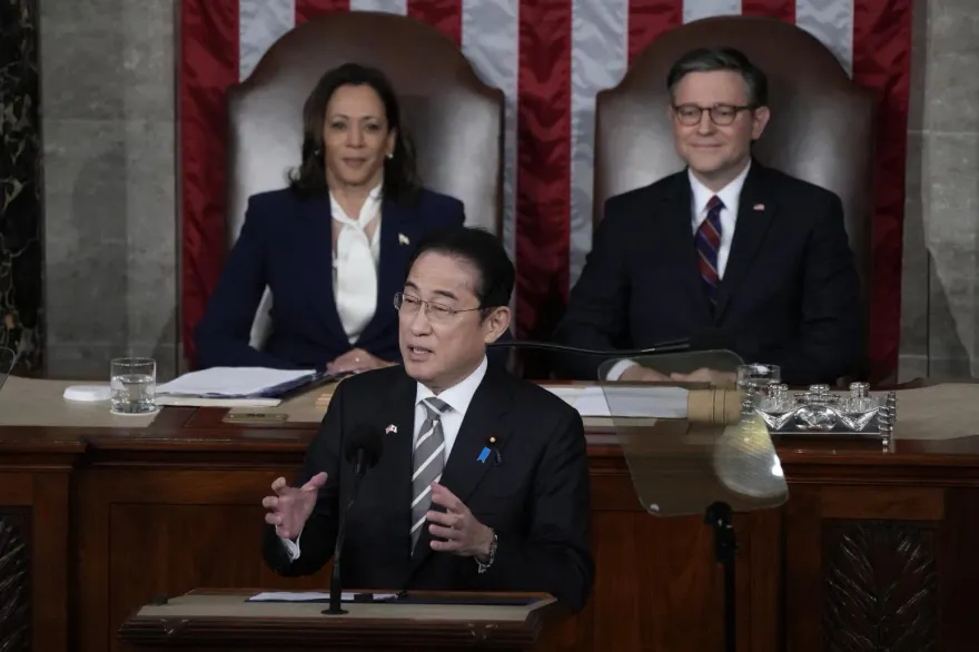 影/承諾與美「共擔全球責任」！岸田在美國會演說：今日烏克蘭可能明日東亞