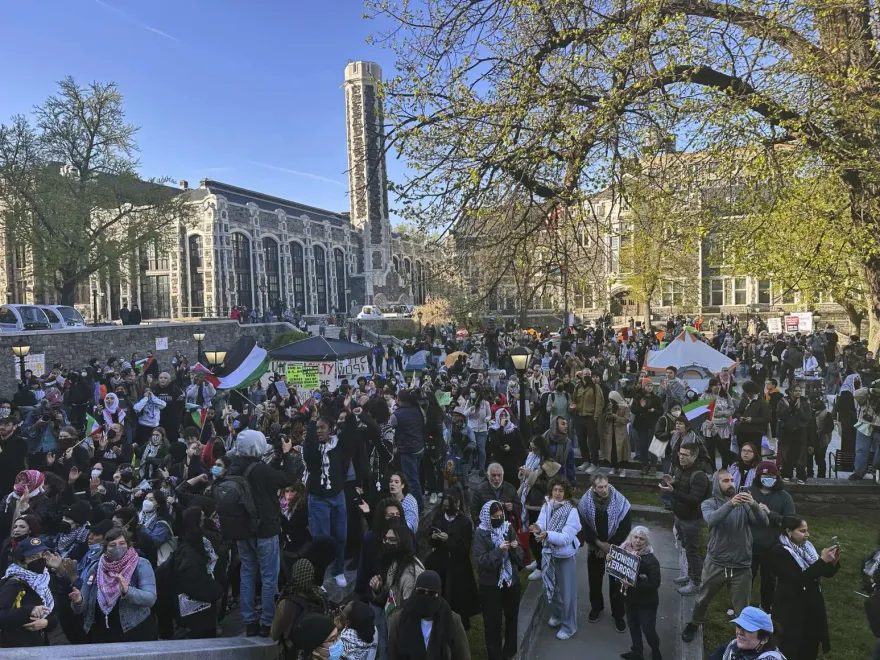 影/美大學校園反戰示威越演越烈　南加大宣布取消畢業典禮